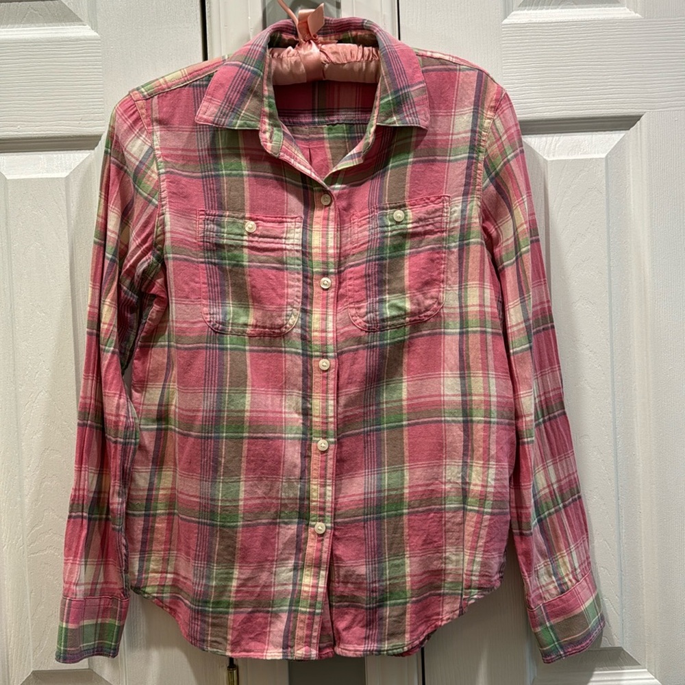 Chaps Plaid Button Down
